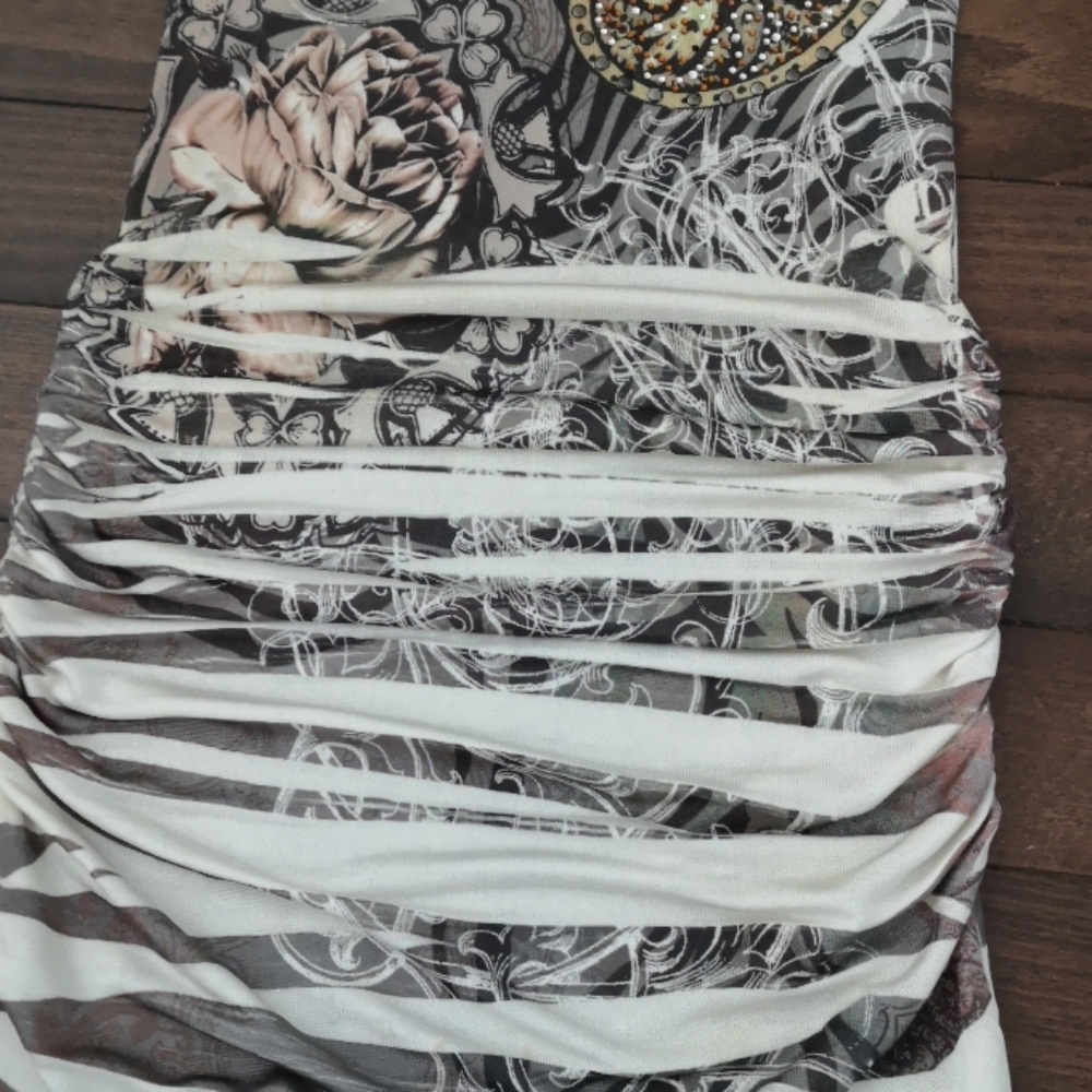 Andre by unit Patterned Mini dress - Picture 4 of 14